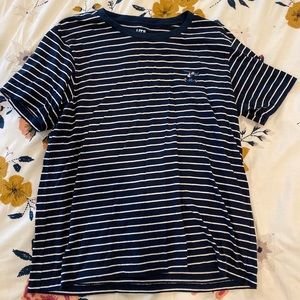 Uniqlo Mickey striped tee